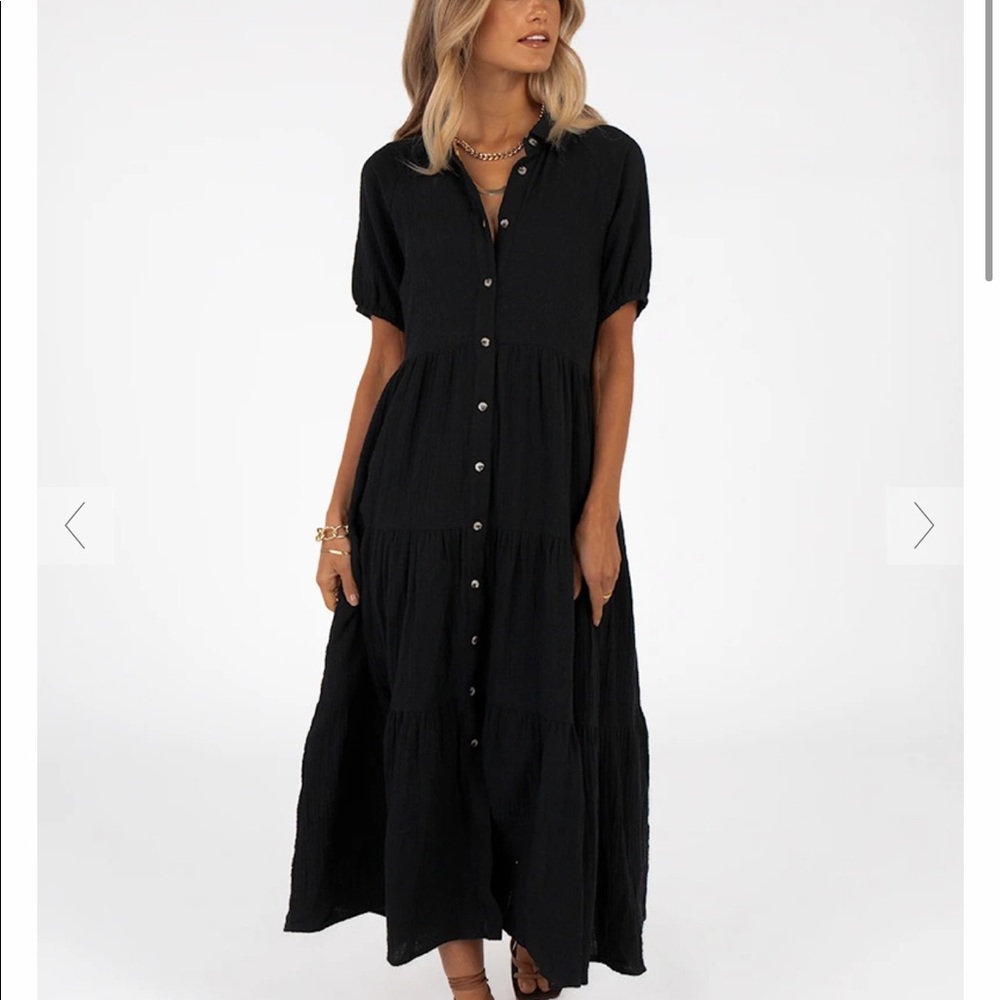 NWT Dissh BLK cotton midi dress Sz (US) 4!